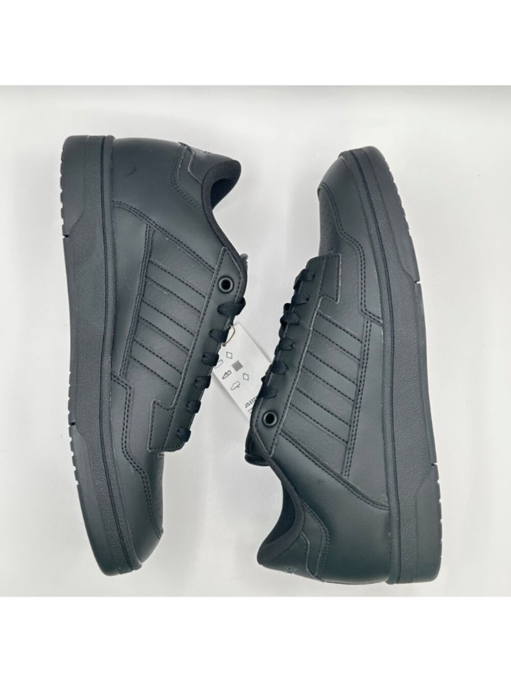 Adidas Rapid Court Low JS2224 Triple Black Mens Size 9.5 / Womens 10.5 NEW - Picture 6 of 10